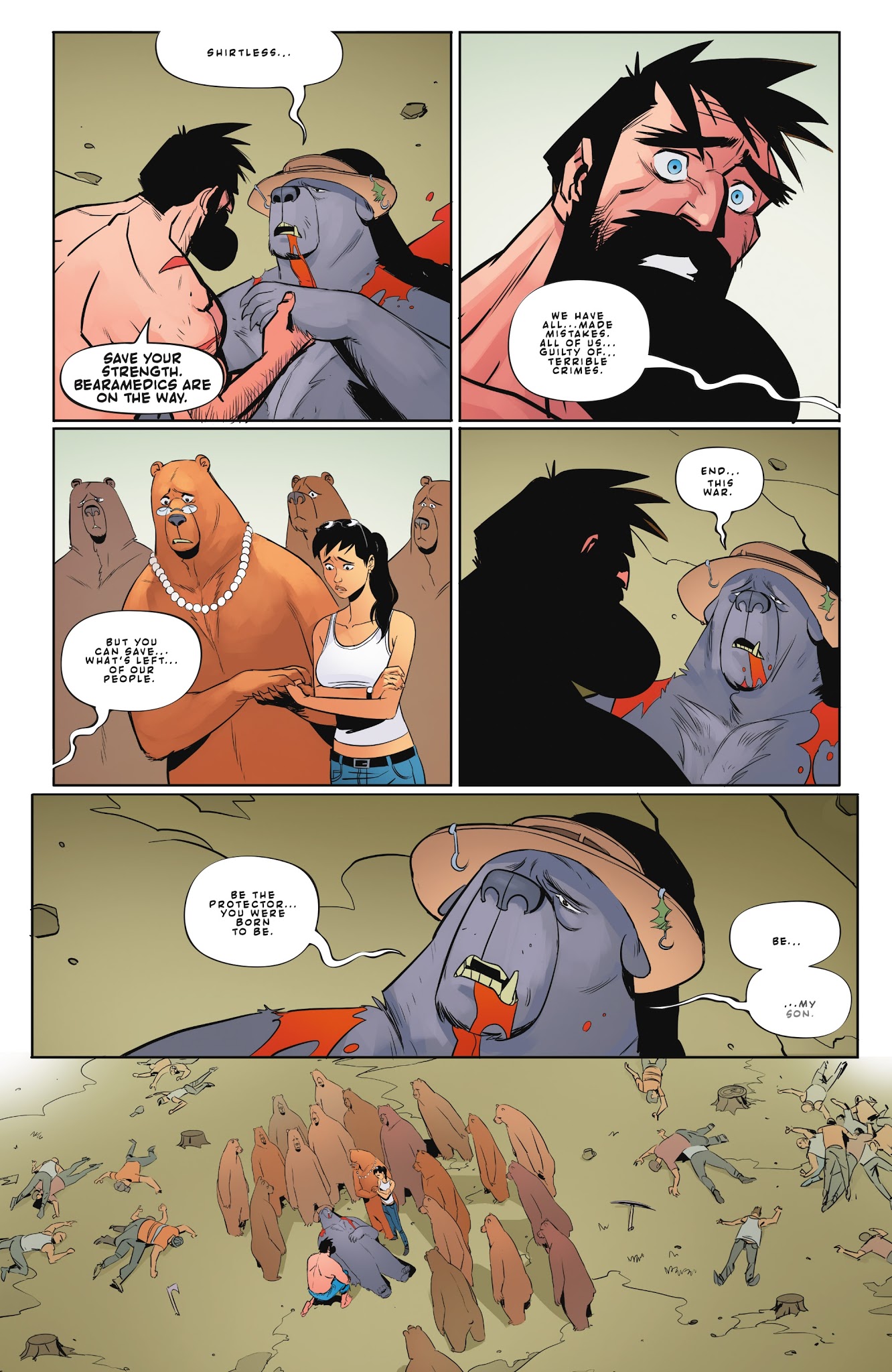 Read online Shirtless Bear-Fighter! comic -  Issue #5 - 6