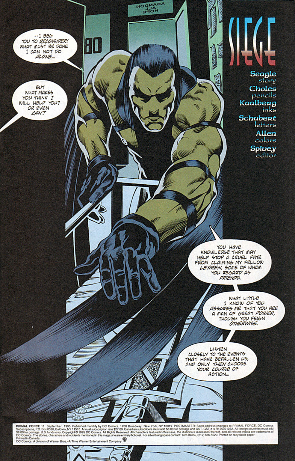 Read online Primal Force comic -  Issue #11 - 2