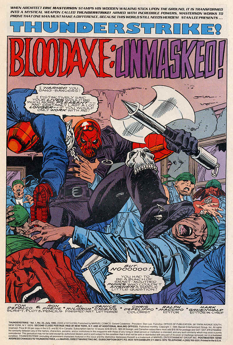 Read online Thunderstrike (1993) comic -  Issue #22 - 2