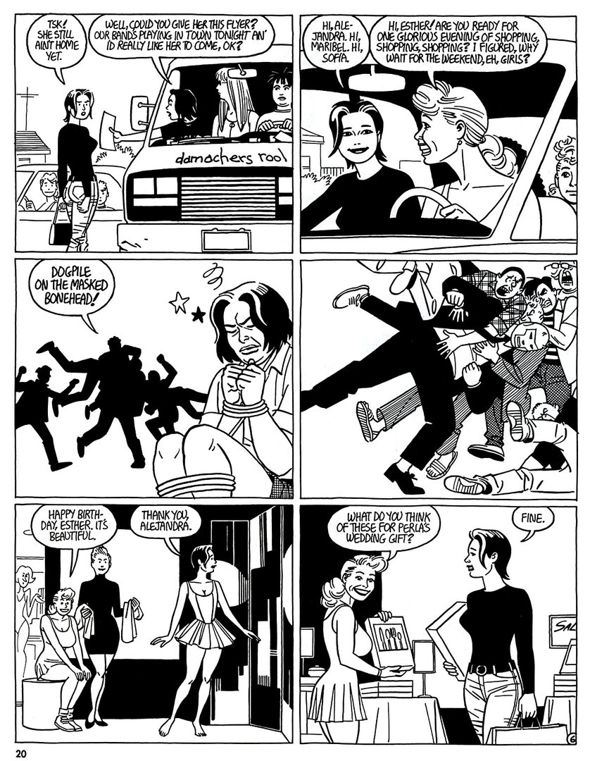 Read online Love and Rockets (1982) comic -  Issue #49 - 22
