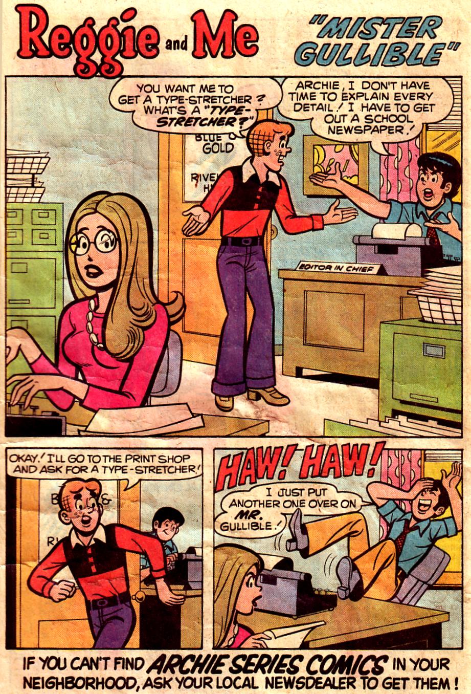 Read online Reggie and Me (1966) comic -  Issue #98 - 13