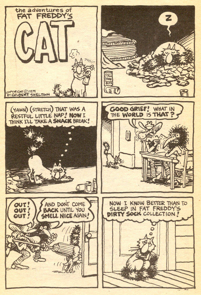 Read online Adventures of Fat Freddy's Cat comic -  Issue #5 - 27