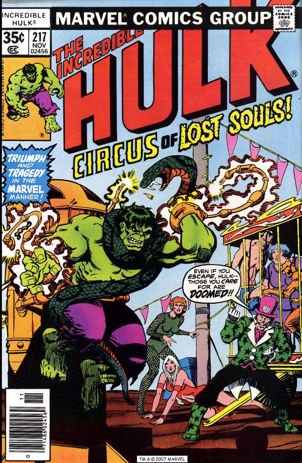 Read online The Incredible Hulk (1968) comic -  Issue #217 - 1