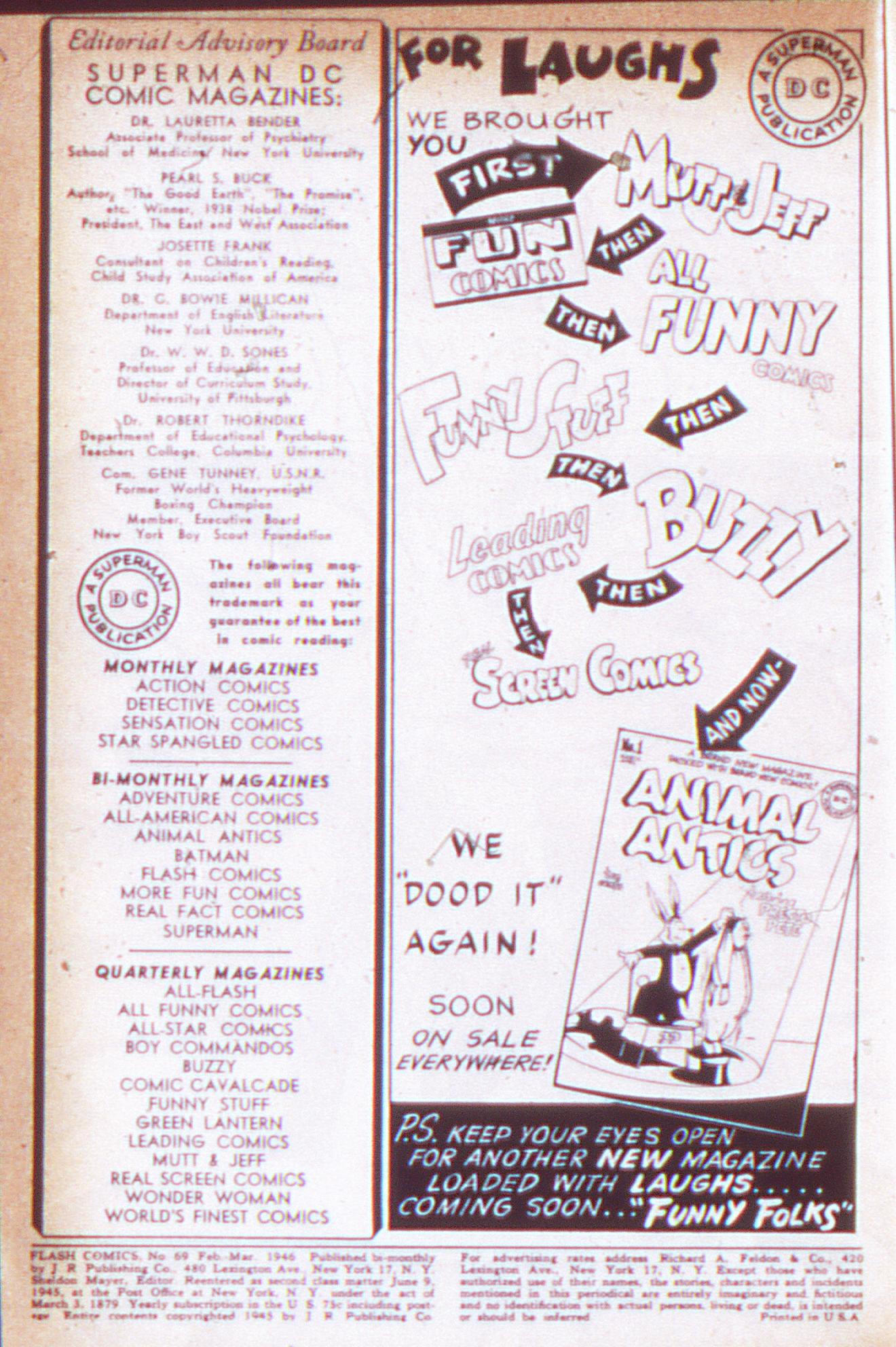 Read online Flash Comics comic -  Issue #69 - 2