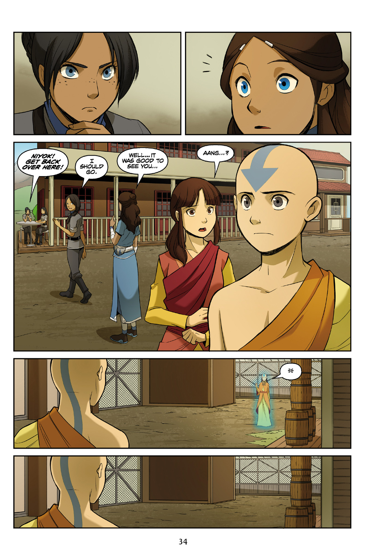 Read online Nickelodeon Avatar: The Last Airbender - The Rift comic -  Issue # Part 1 - 34