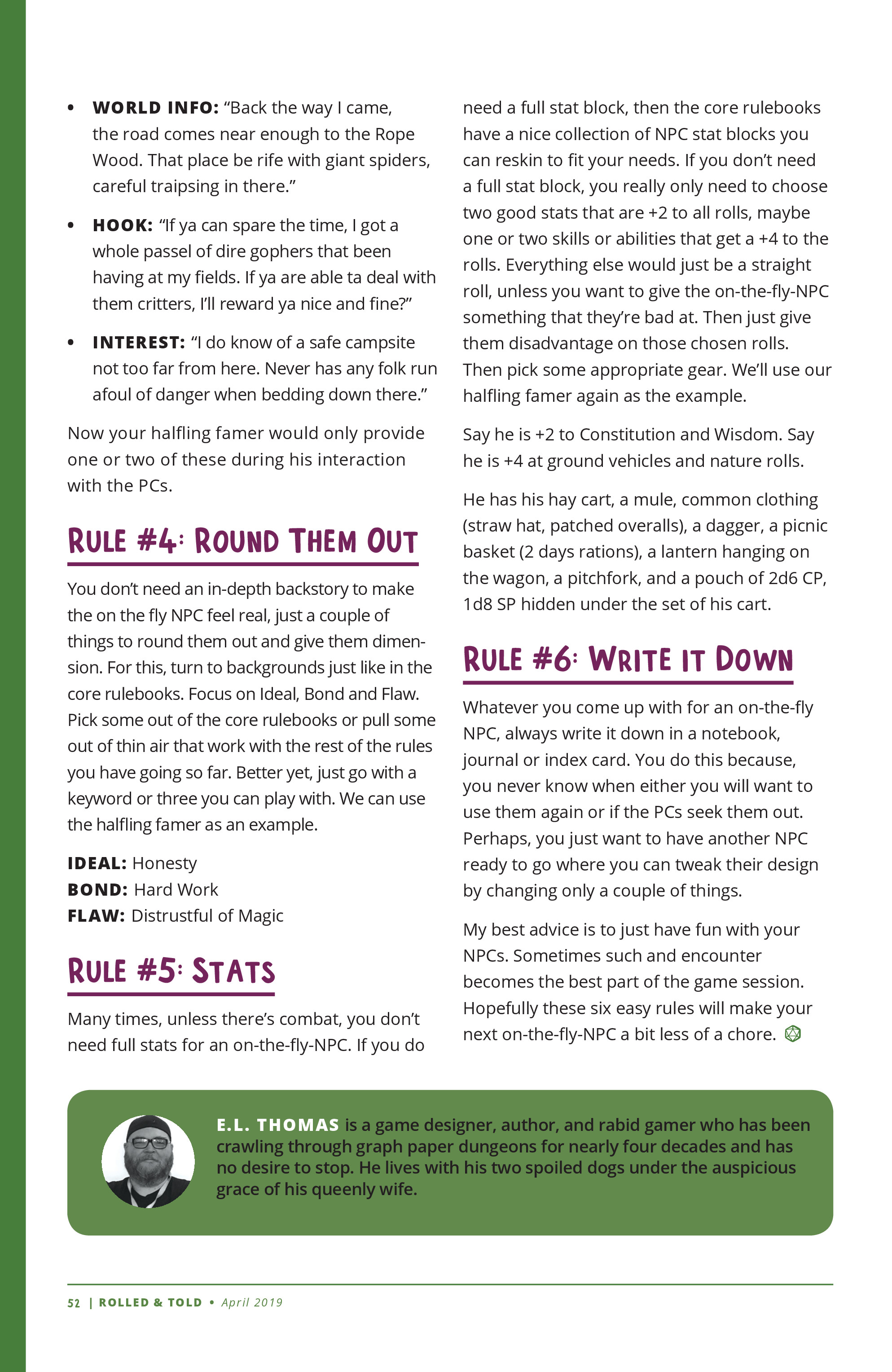 Read online Rolled & Told comic -  Issue #8 - 50