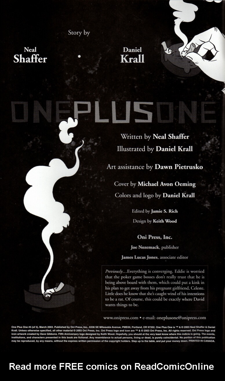 Read online One Plus One comic -  Issue #5 - 2