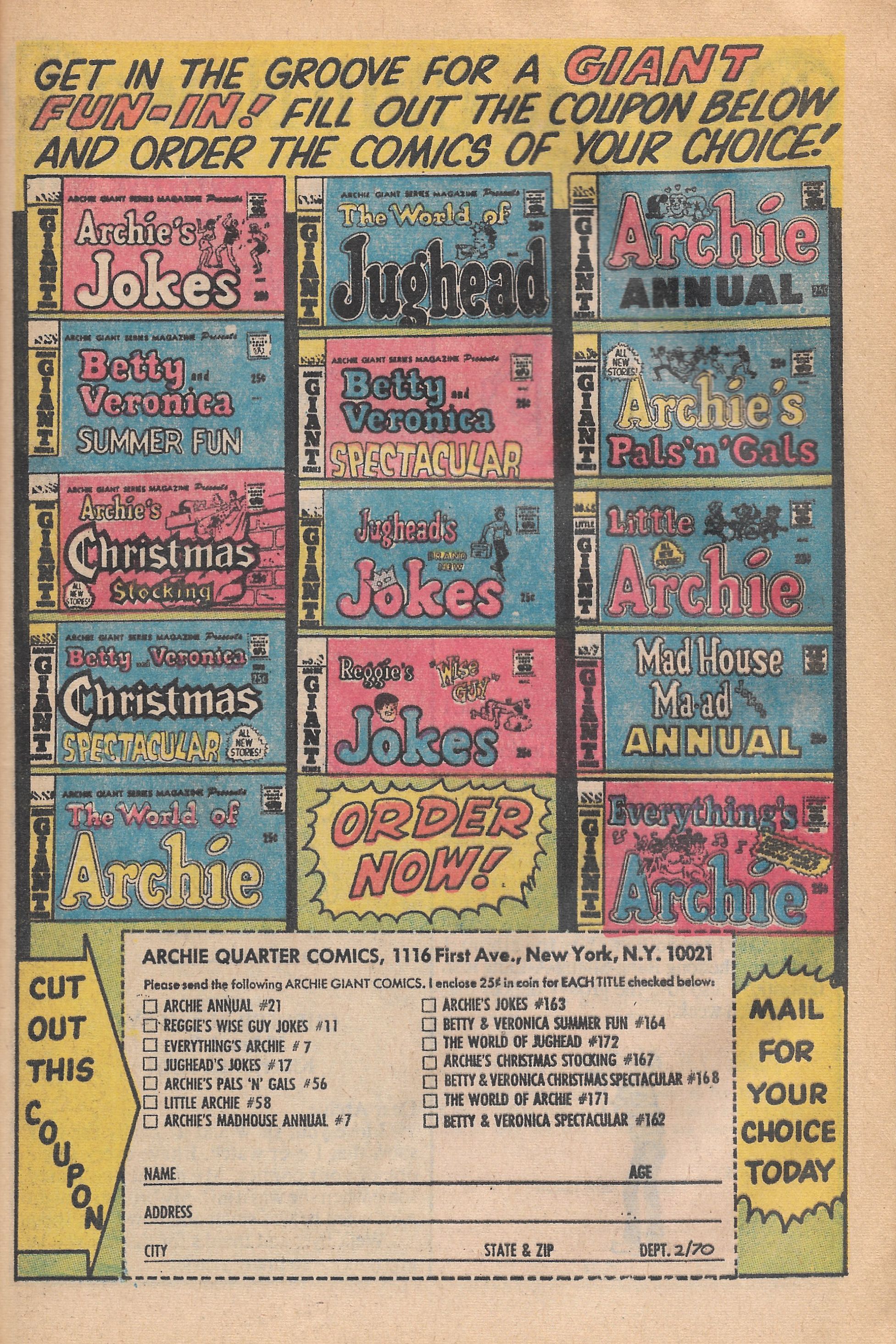Read online Archie Giant Series Magazine comic -  Issue #171 - 31