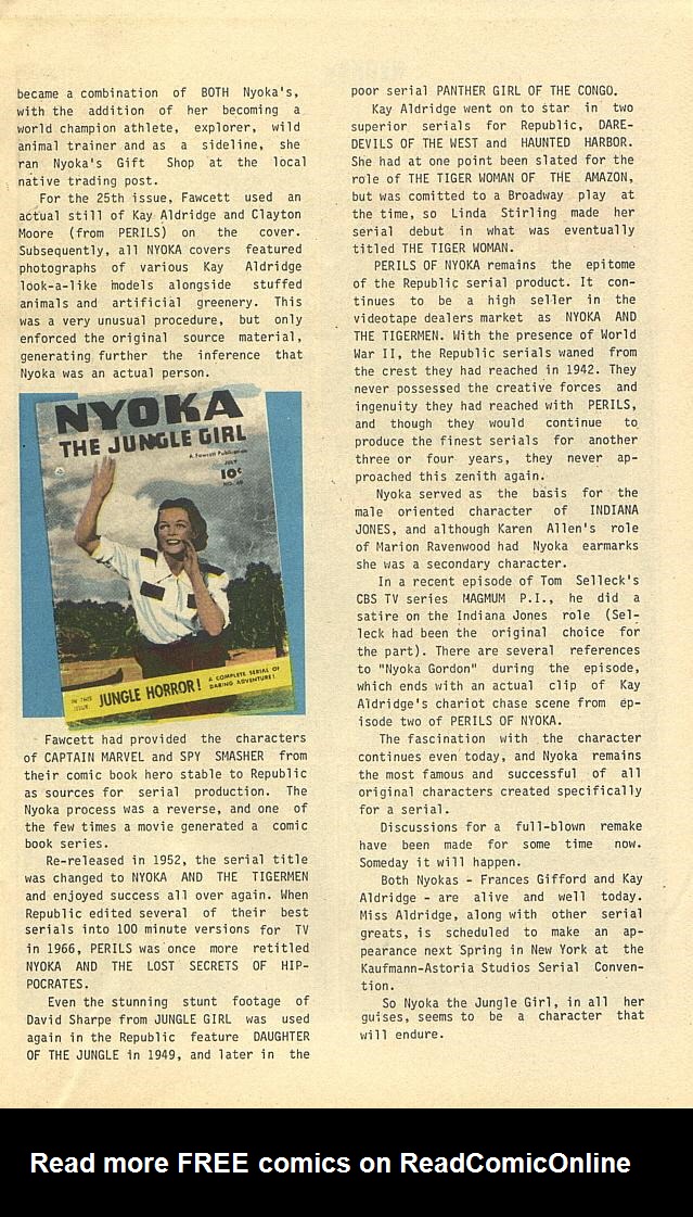 Read online The Further Adventures of Nyoka the Jungle Girl comic -  Issue #2 - 13