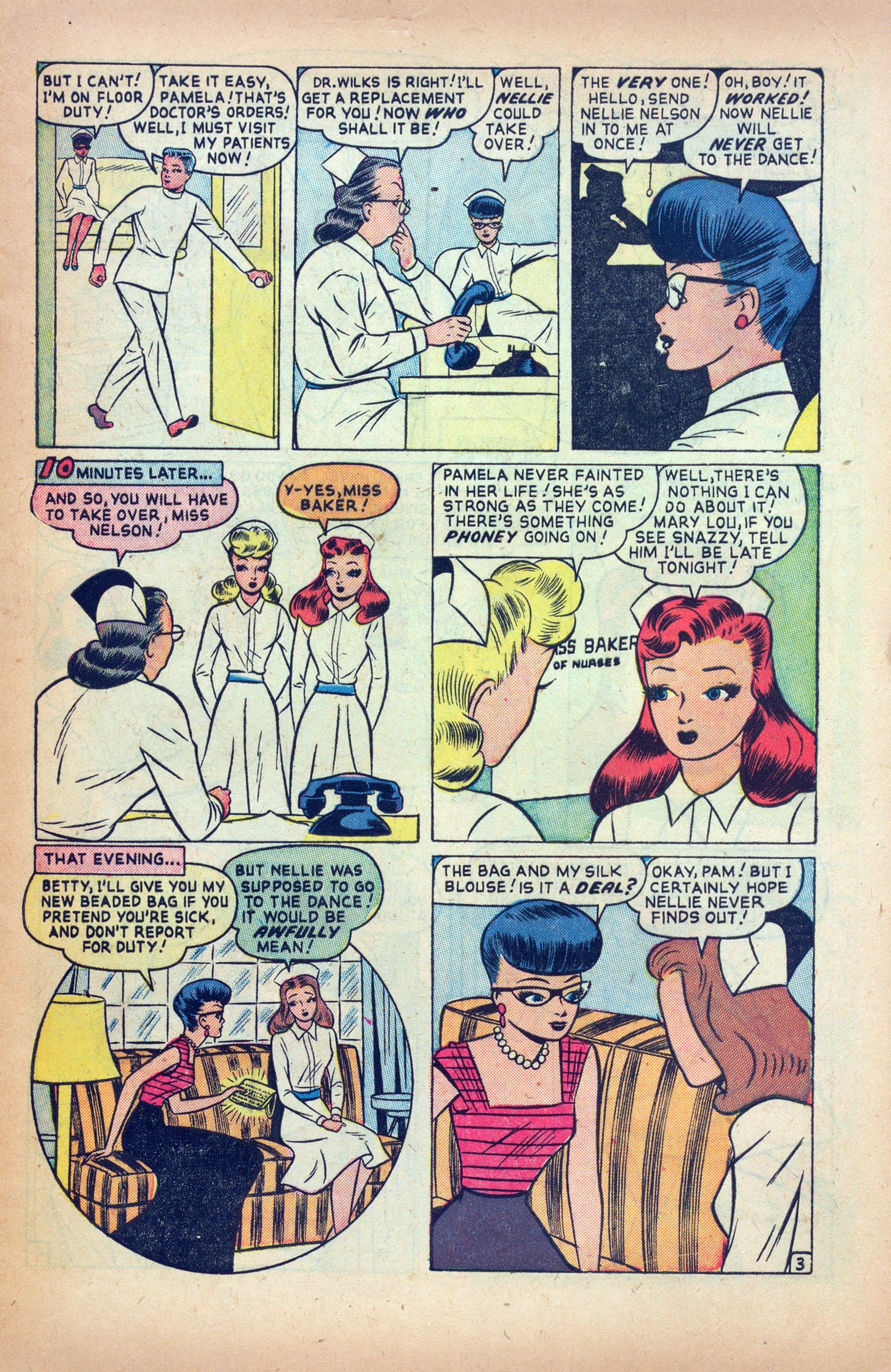 Read online Nellie The Nurse (1945) comic -  Issue #24 - 5
