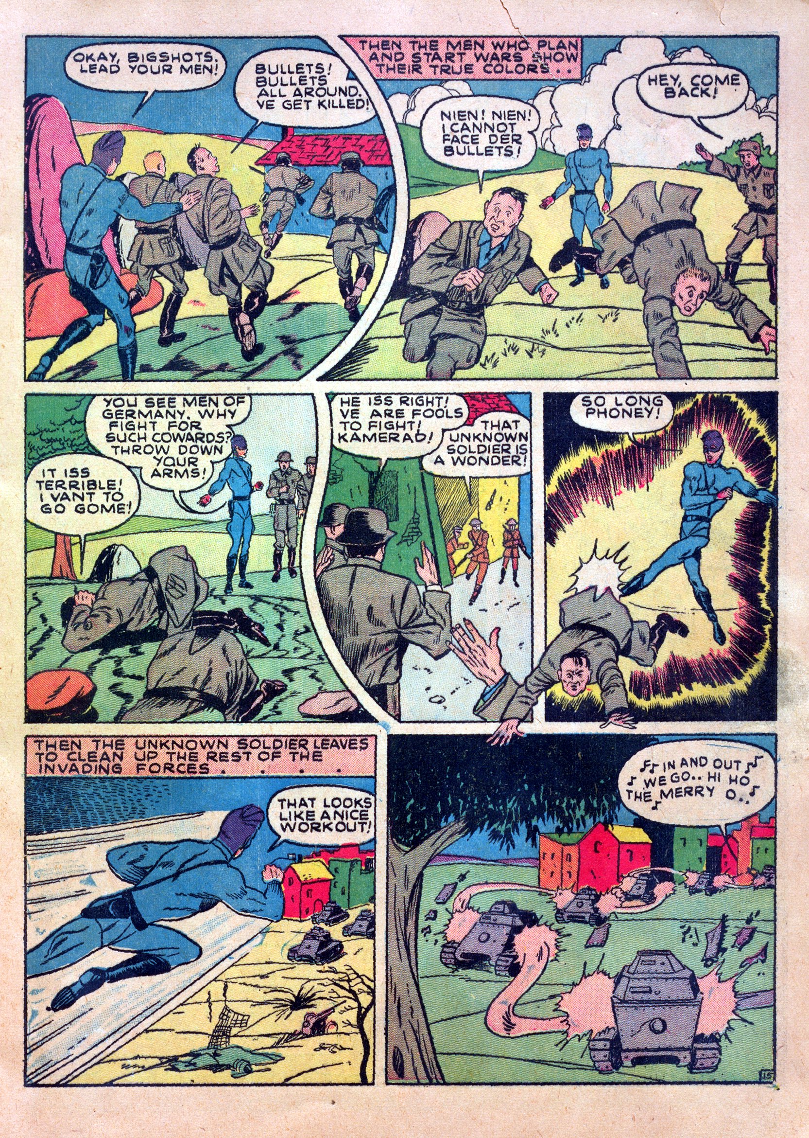 Read online Our Flag Comics comic -  Issue #1 - 17
