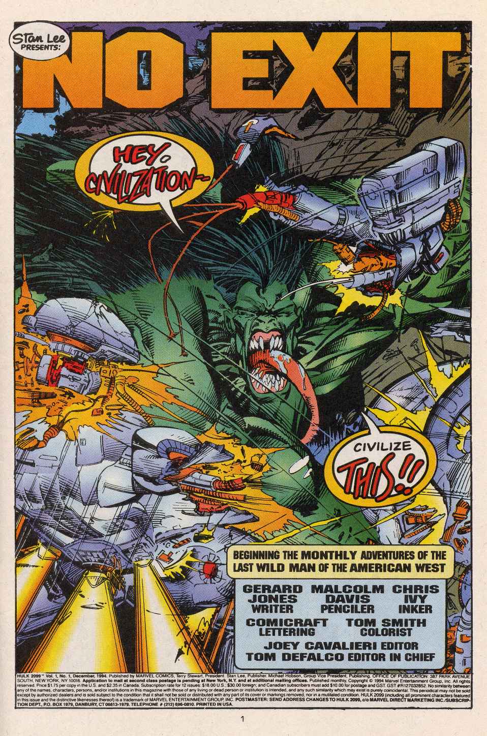 Hulk 2099 Issue #1 #1 - English 2