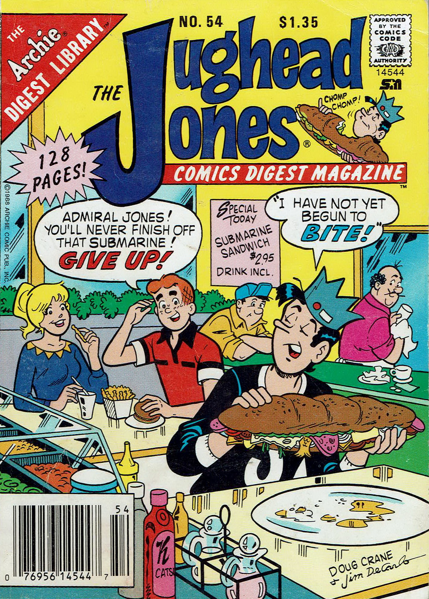 Read online Jughead Jones Comics Digest comic -  Issue #54 - 1