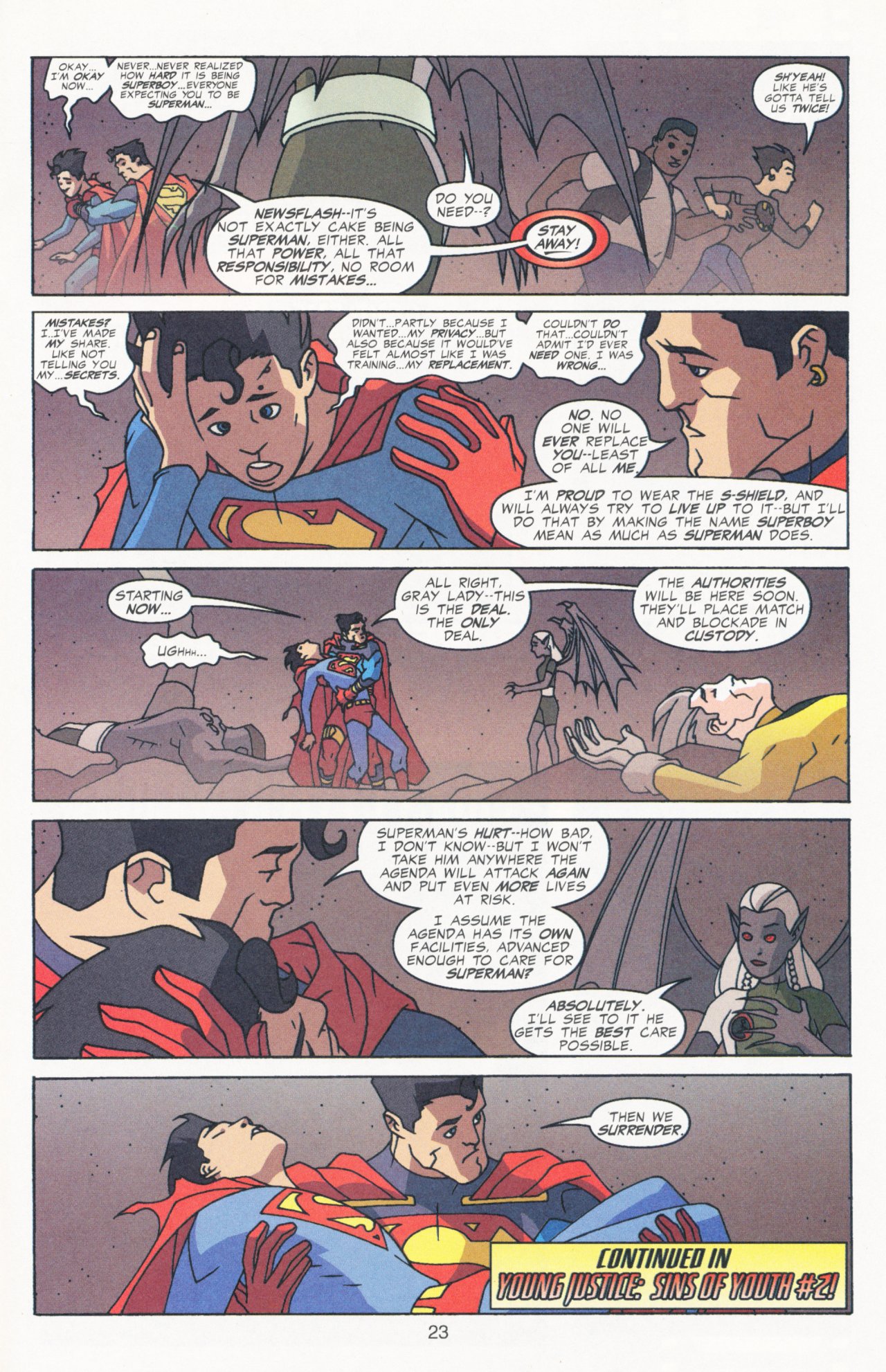 Read online Sins of Youth comic -  Issue # Superman Jr. and Superboy Sr - 33