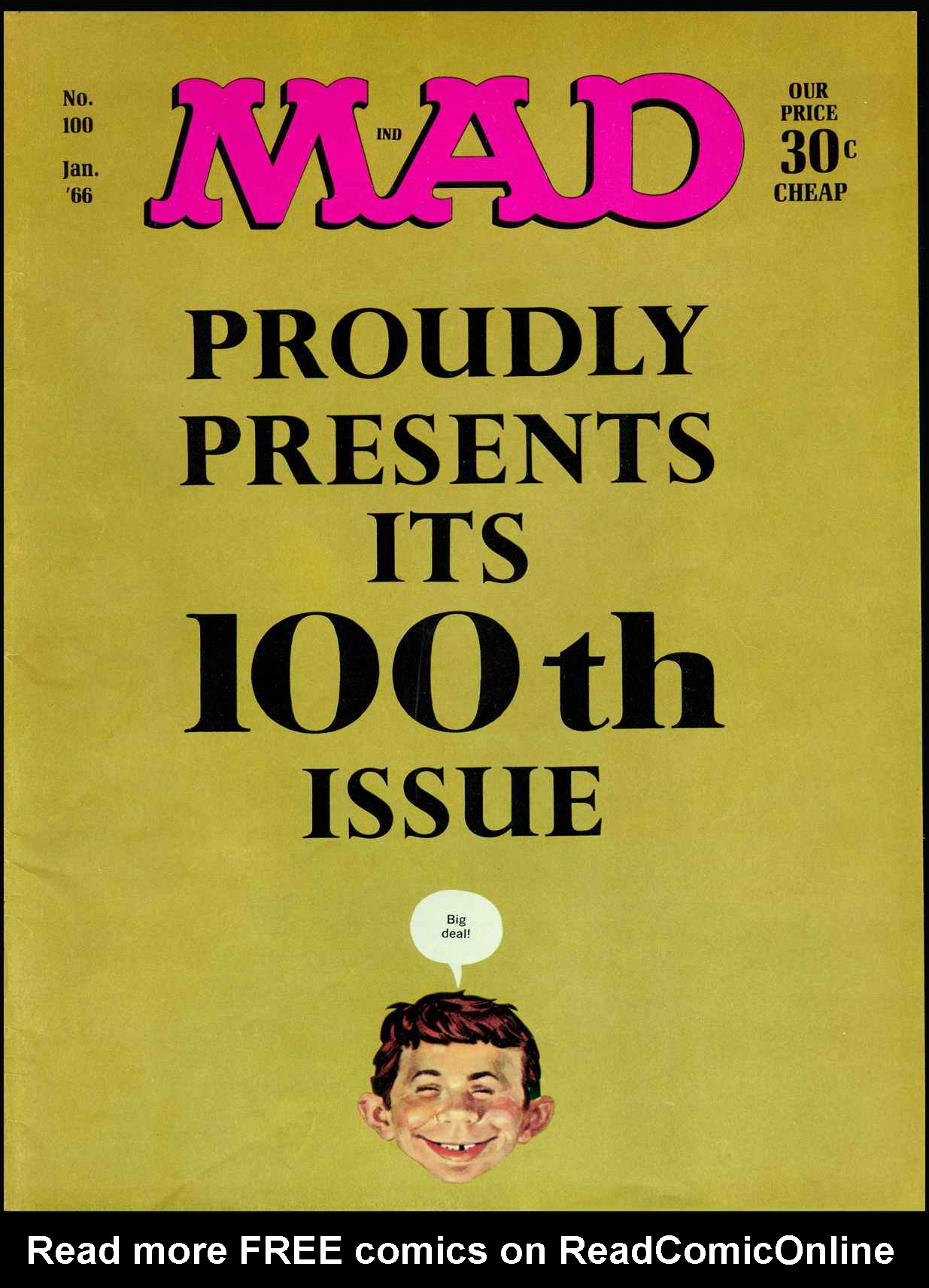 Read online MAD comic -  Issue #100 - 1