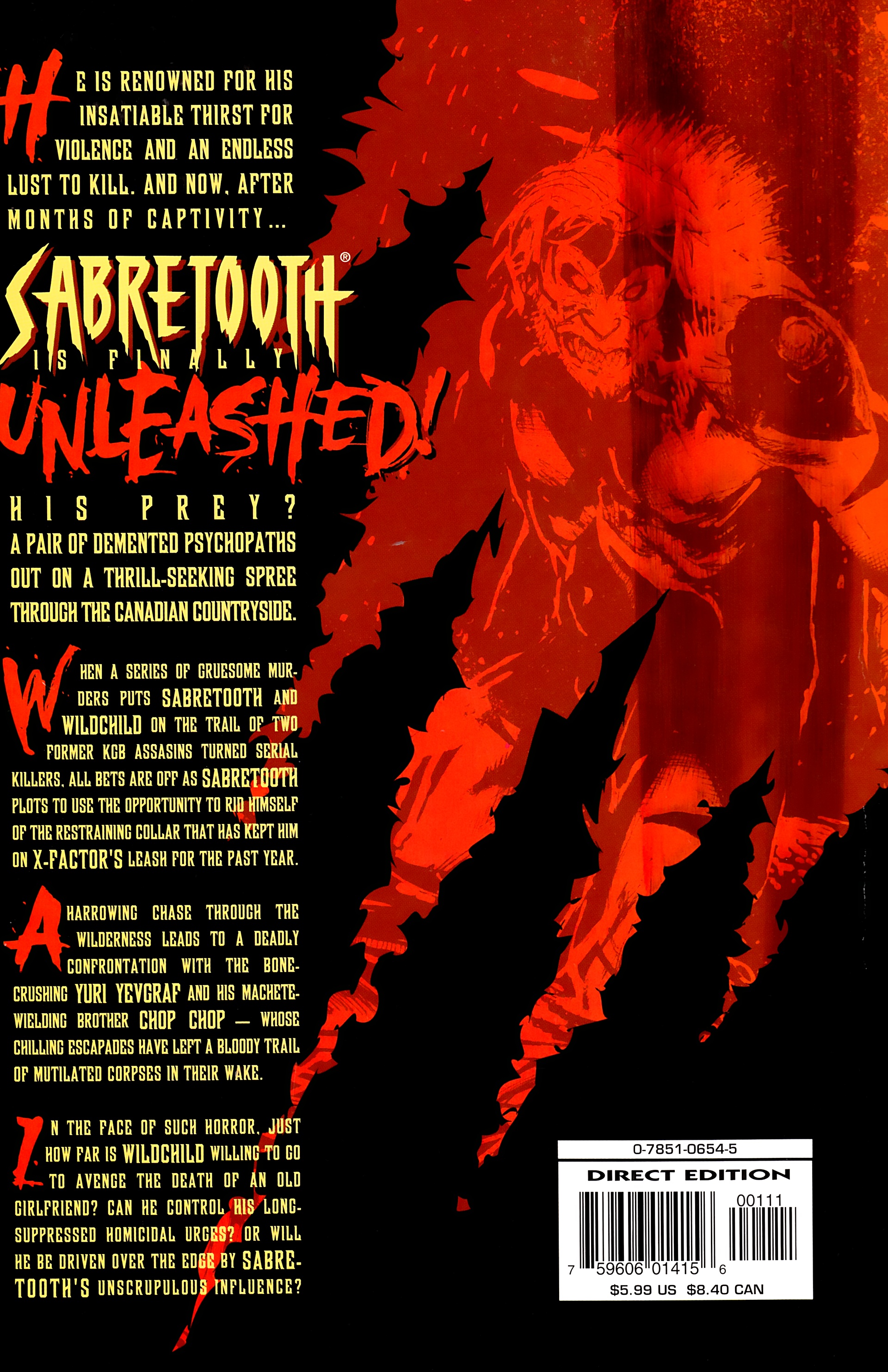 Read online Sabretooth (1998) comic -  Issue # Full - 52