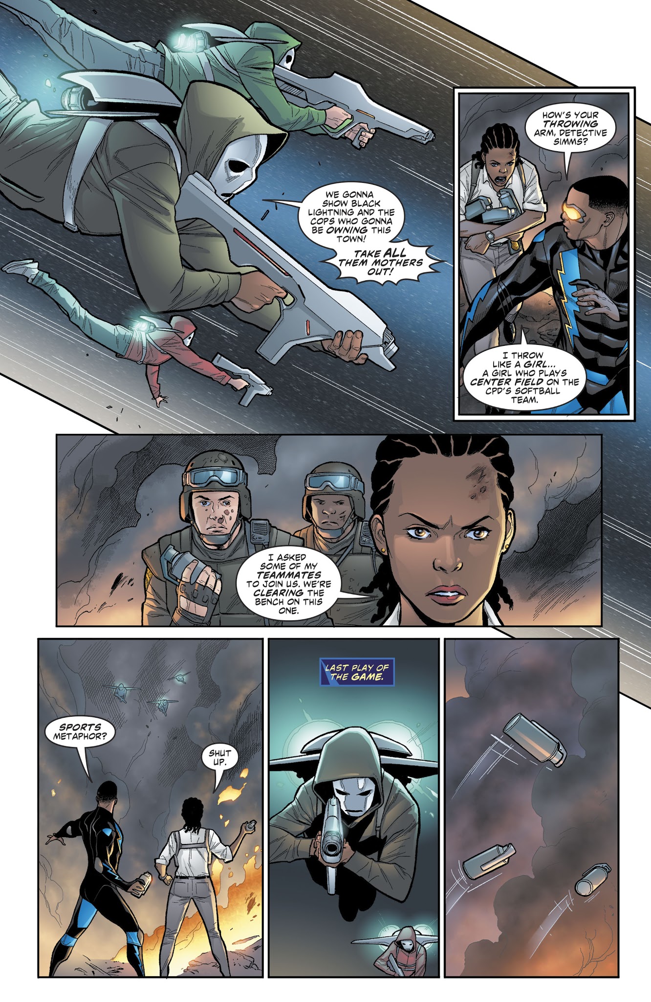 Read online Black Lightning: Cold Dead Hands comic -  Issue #4 - 17
