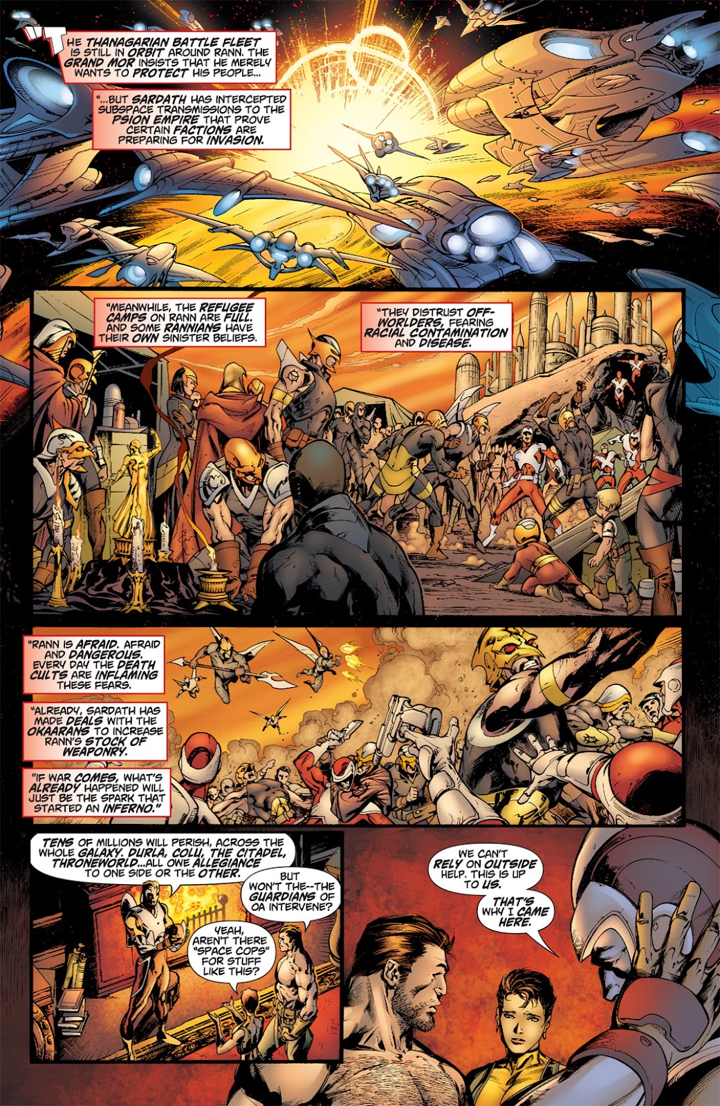 Rann/Thanagar War issue 1 - Page 11