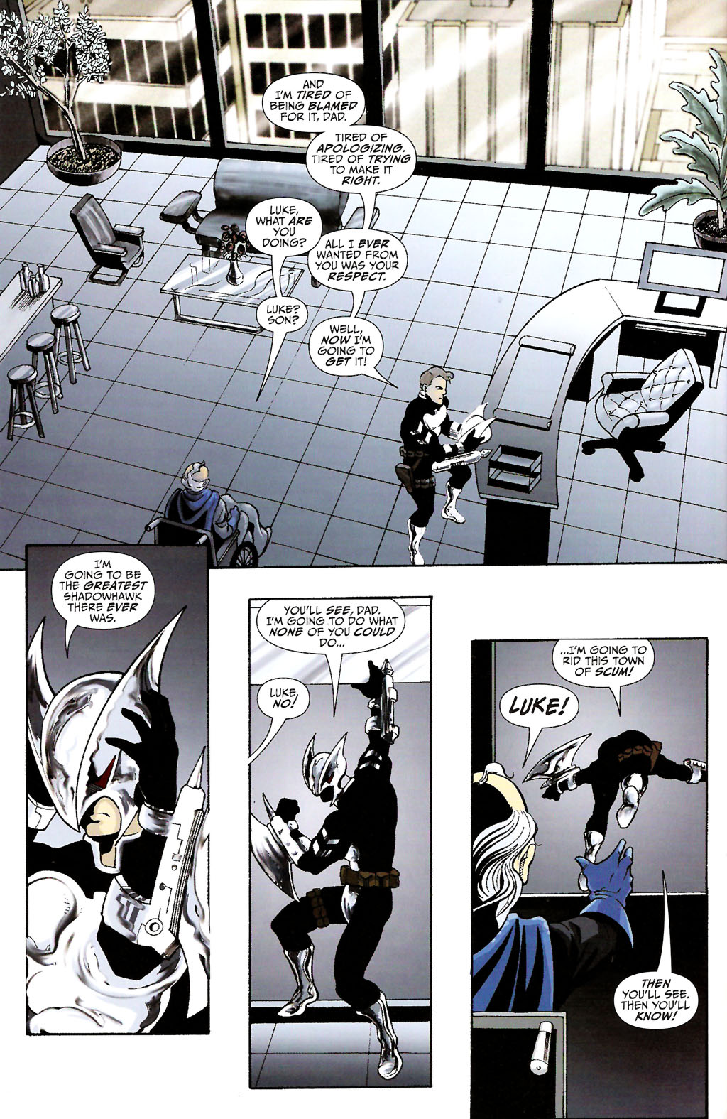 Read online ShadowHawk (2005) comic -  Issue #11 - 12