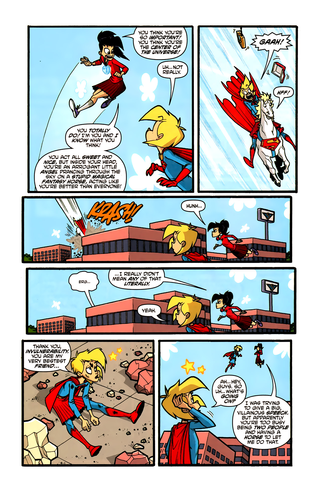 Read online Supergirl: Cosmic Adventures in the 8th Grade comic -  Issue #5 - 9