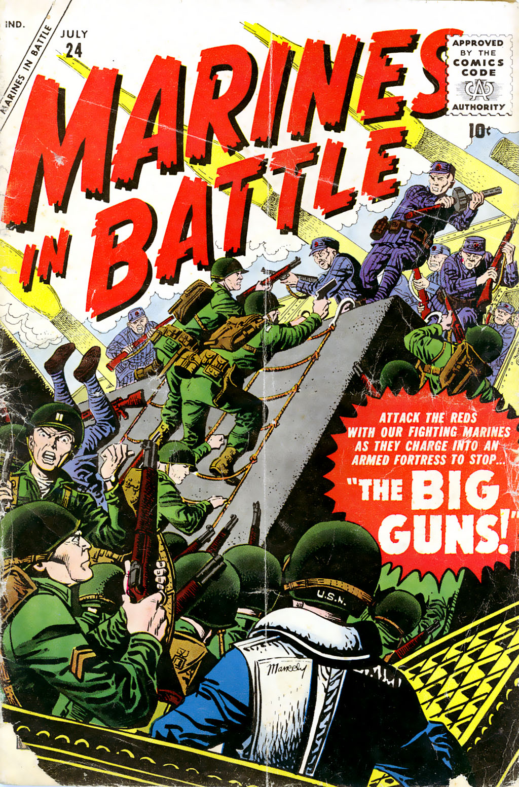 Read online Marines in Battle comic -  Issue #24 - 1