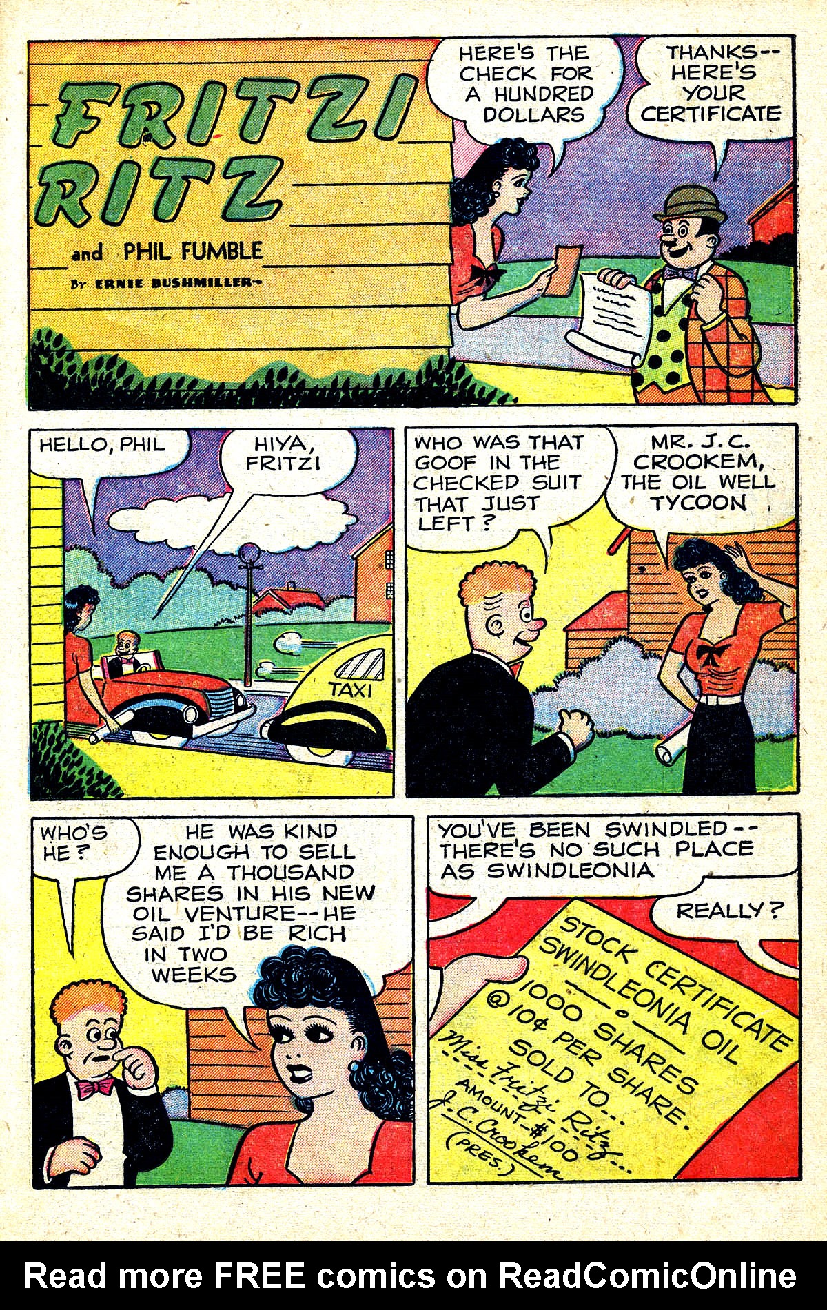 Read online Fritzi Ritz (1953) comic -  Issue #28 - 23