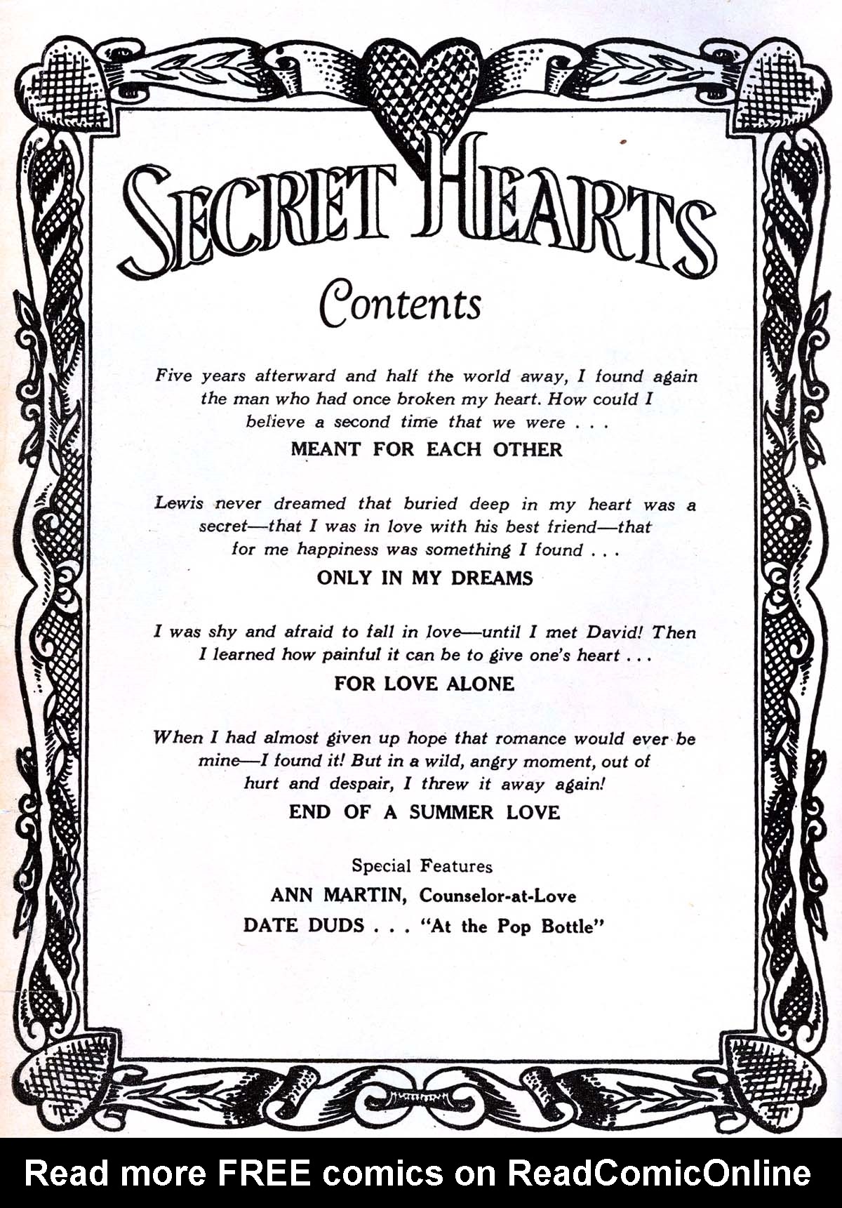 Read online Secret Hearts comic -  Issue #36 - 2
