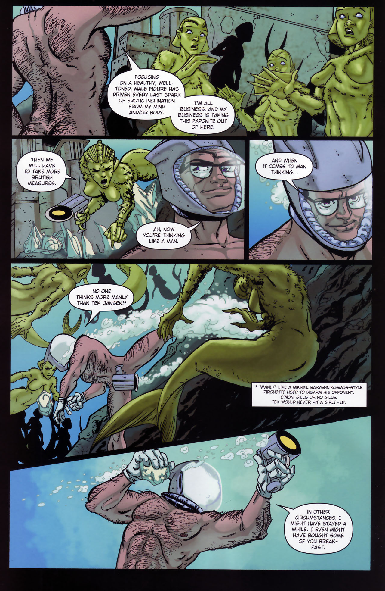 Read online Stephen Colbert's Tek Jansen comic -  Issue #3 - 24