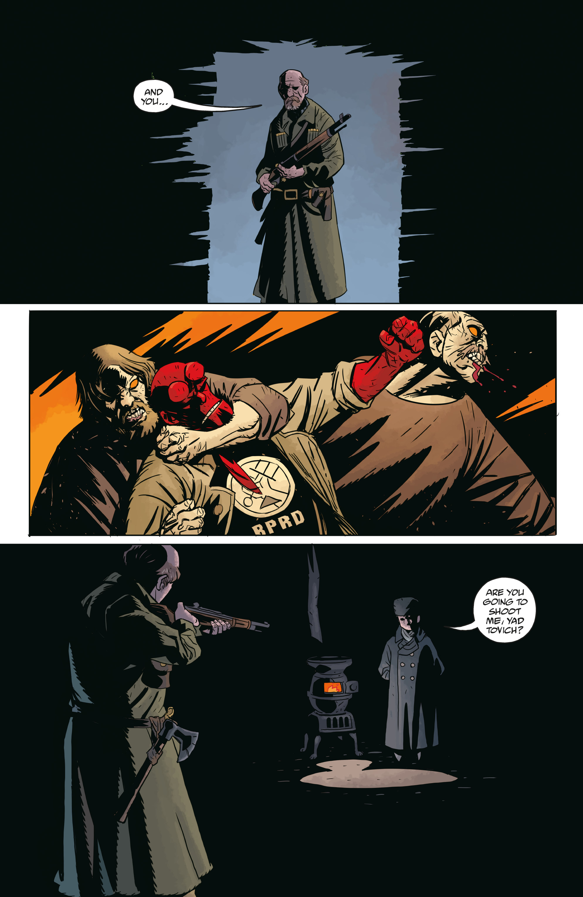 Read online Hellboy and the B.P.R.D.: Long Night at Goloski Station comic -  Issue # Full - 16