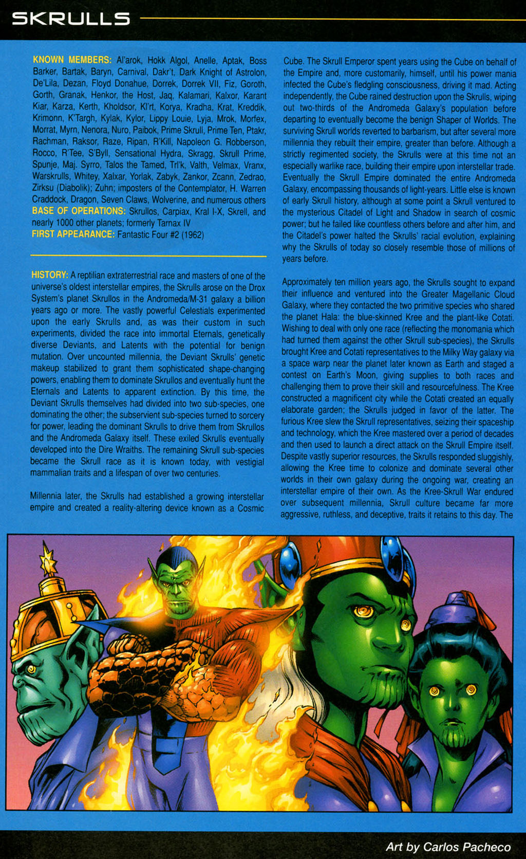 Read online Official Handbook of the Marvel Universe: Fantastic Four 2005 comic -  Issue # Full - 42