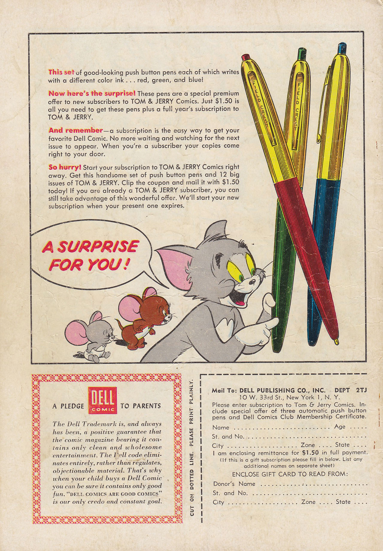 Read online Tom & Jerry Comics comic -  Issue #139 - 36