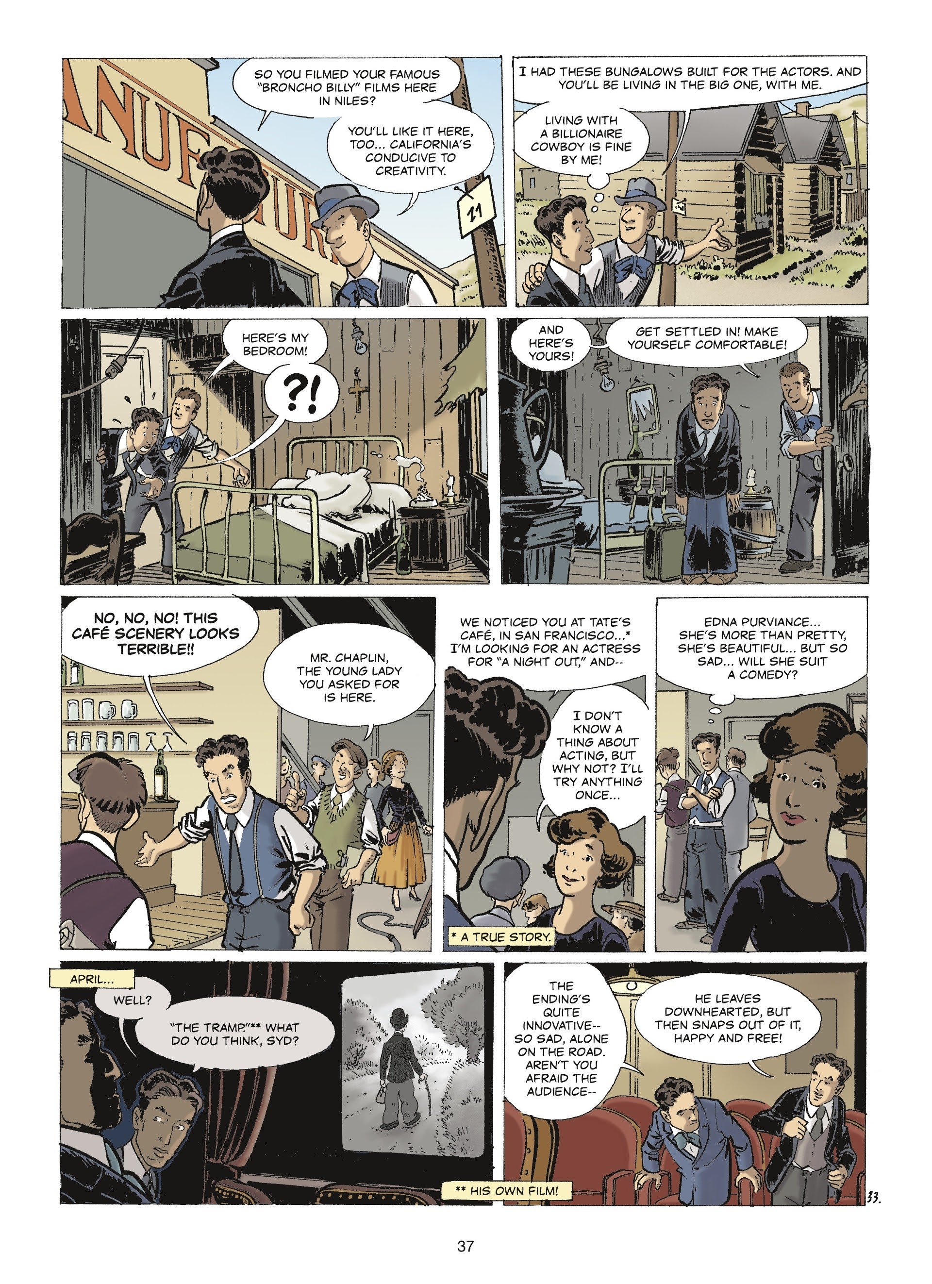 Read online The Stars of History: Charlie Chaplin comic -  Issue # TPB - 35