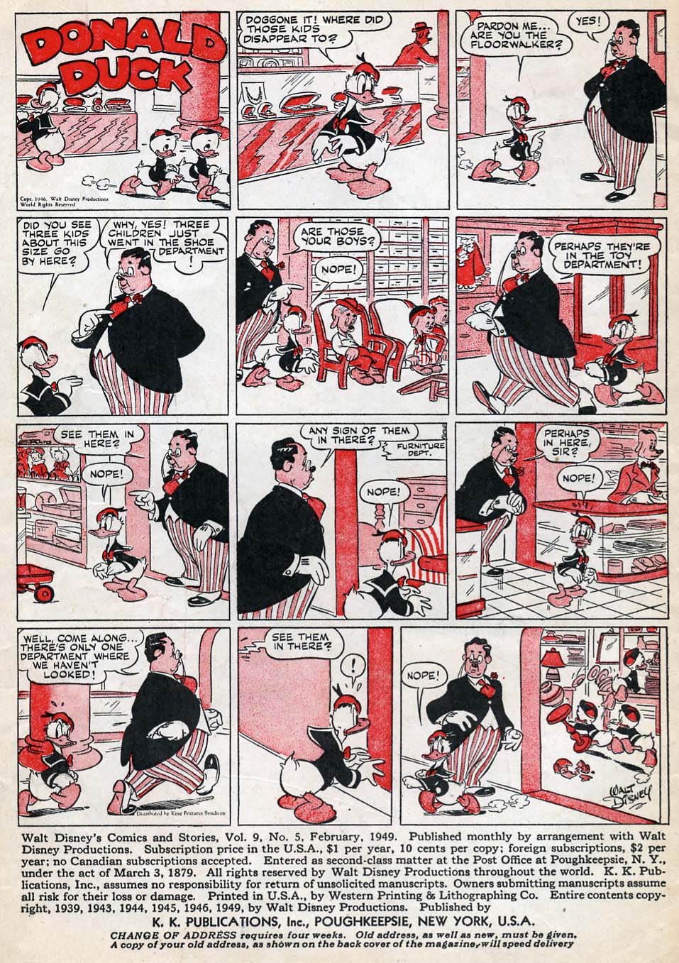 Read online Walt Disney's Comics and Stories comic -  Issue #101 - 2