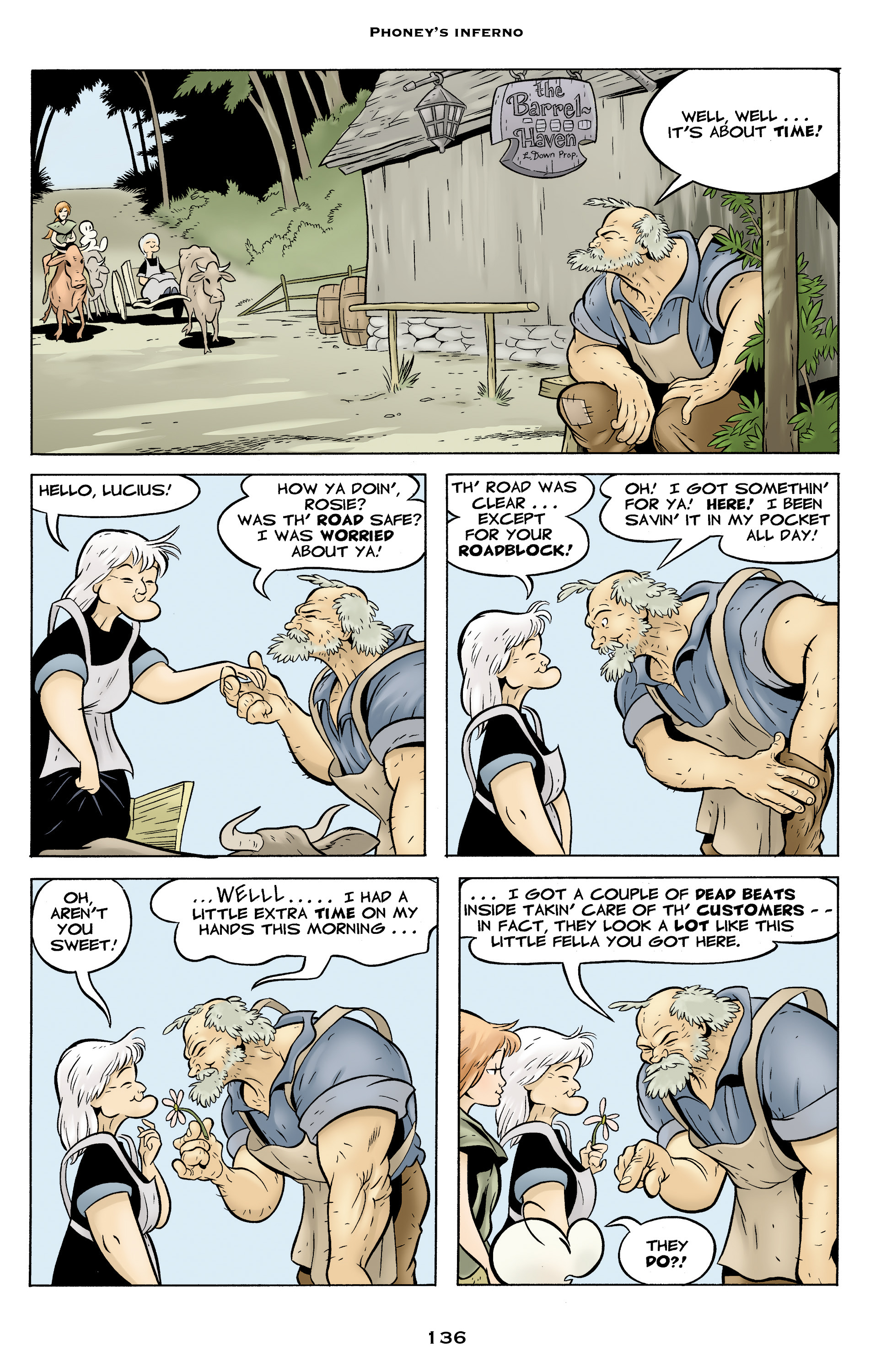 Read online Bone: Out From Boneville comic -  Issue # TPB - 136