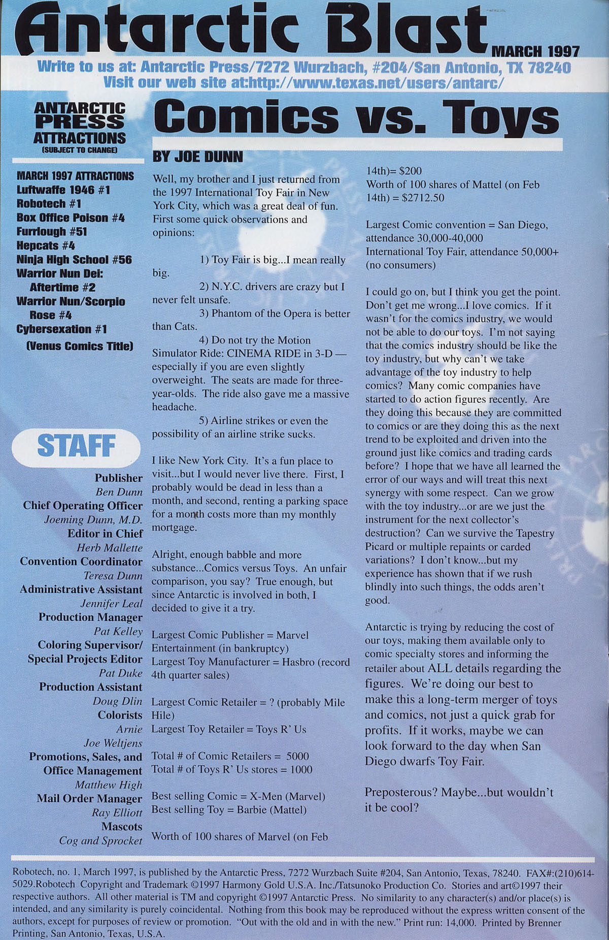 Read online Robotech (1997) comic -  Issue #1 - 2