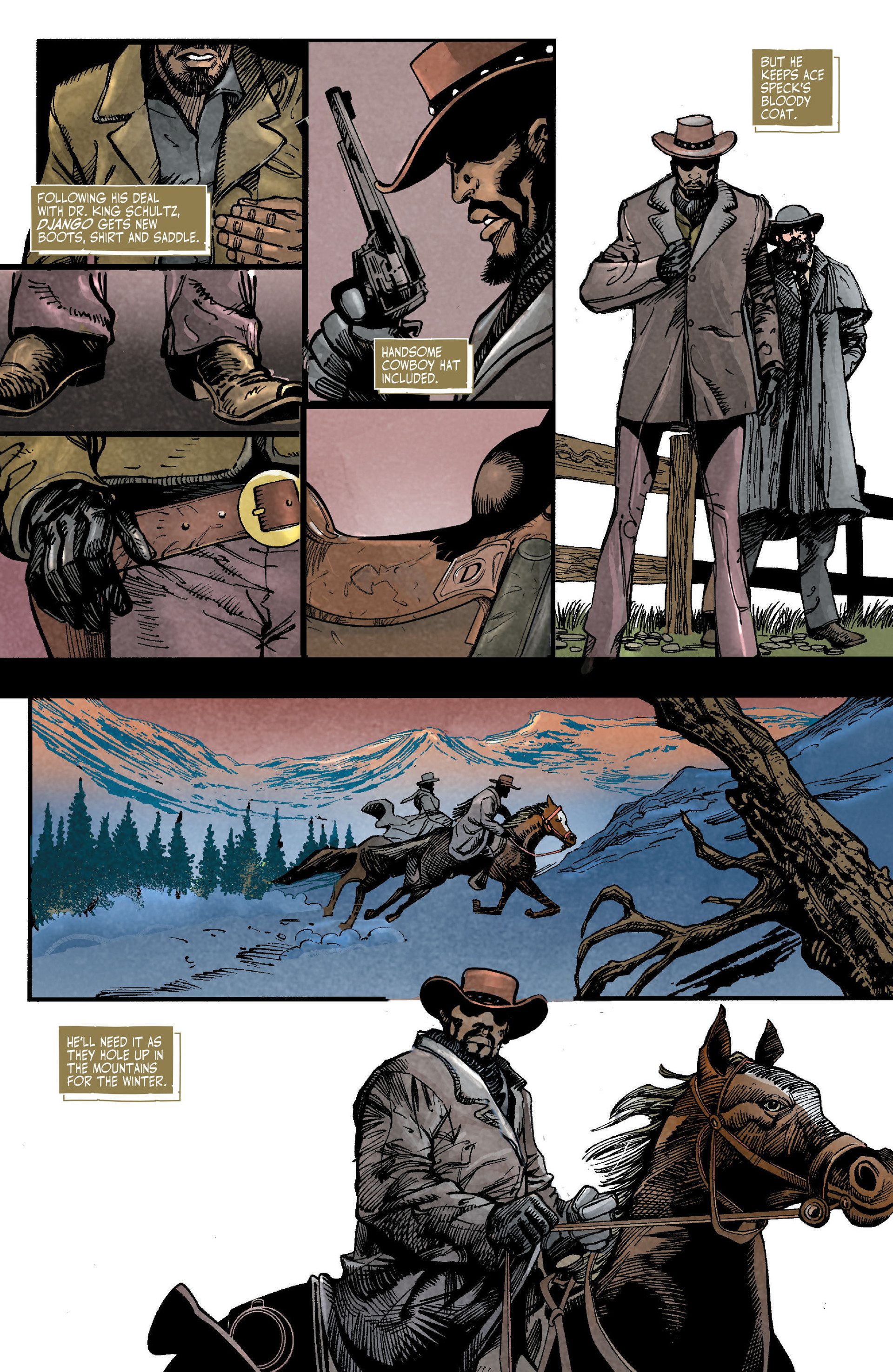 Read online Django Unchained comic -  Issue #3 - 2