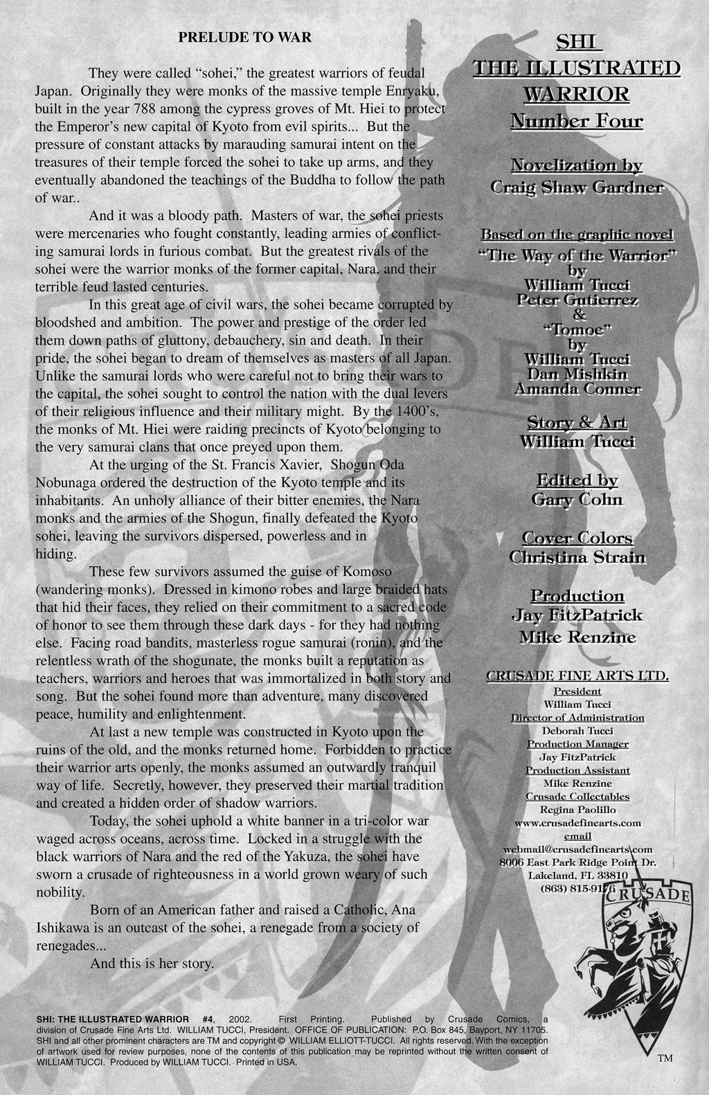 Read online Shi: The Illustrated Warrior comic -  Issue #4 - 2