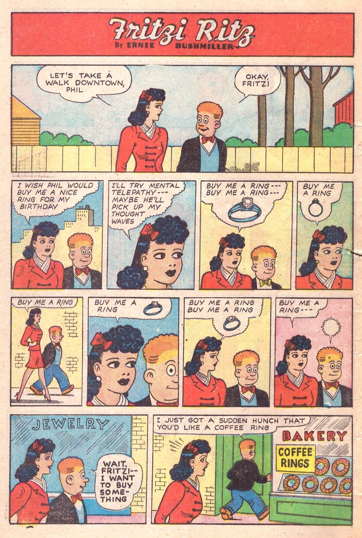 Read online Fritzi Ritz (1948) comic -  Issue #1 - 4