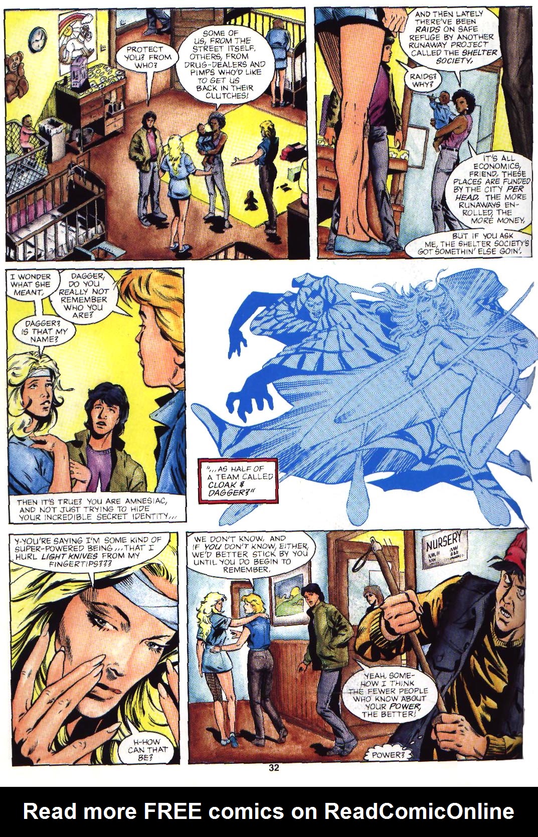 Read online Marvel Graphic Novel: Cloak and Dagger and Power Pack: Shelter From The Storm comic -  Issue # TPB - 33