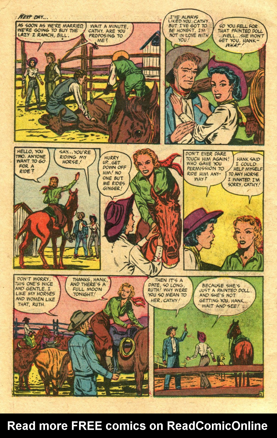 Read online Cowgirl Romances (1950) comic -  Issue #11 - 22