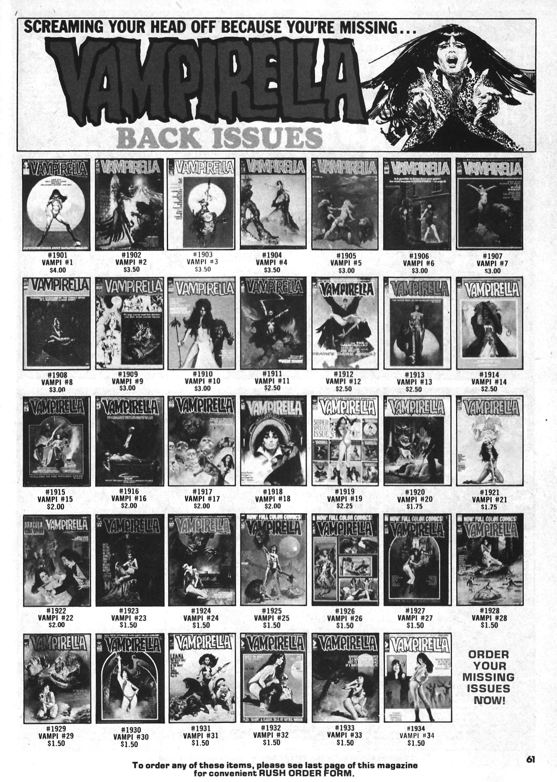 Read online Vampirella (1969) comic -  Issue #35 - 61