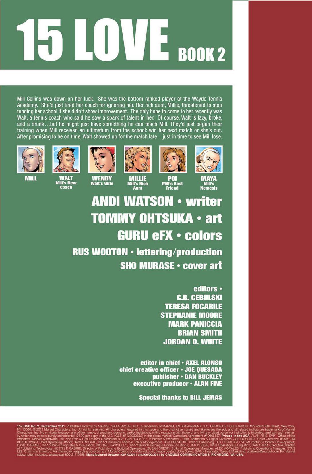 Read online 15-Love comic -  Issue #2 - 2