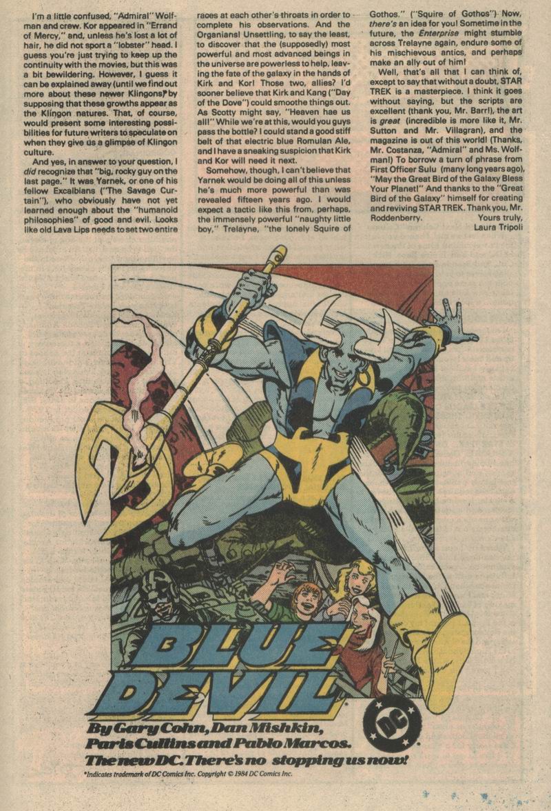 Read online Star Trek (1984) comic -  Issue #6 - 26