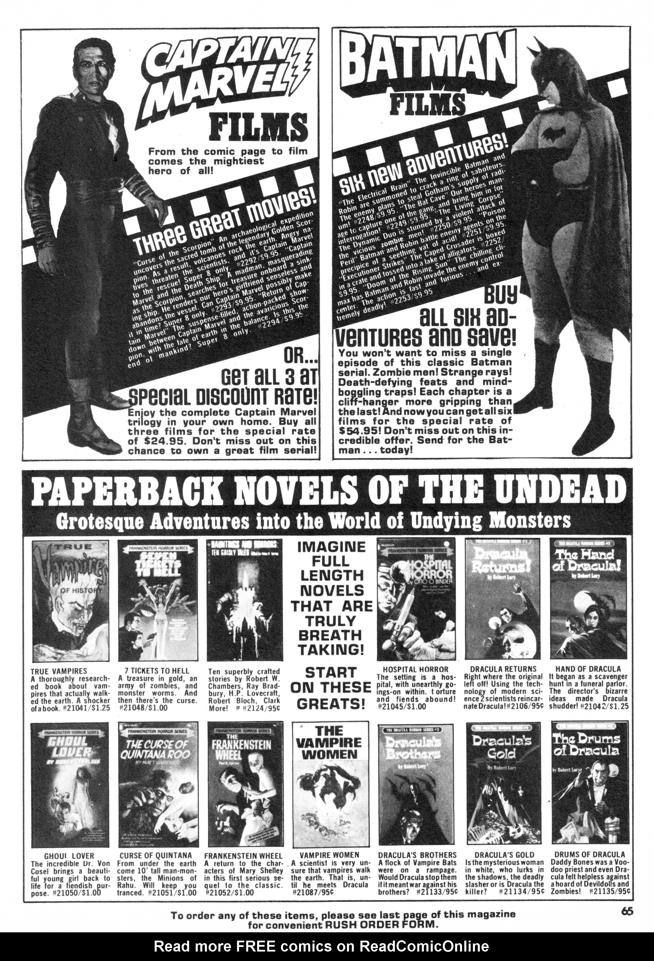 Read online Vampirella (1969) comic -  Issue #62 - 65
