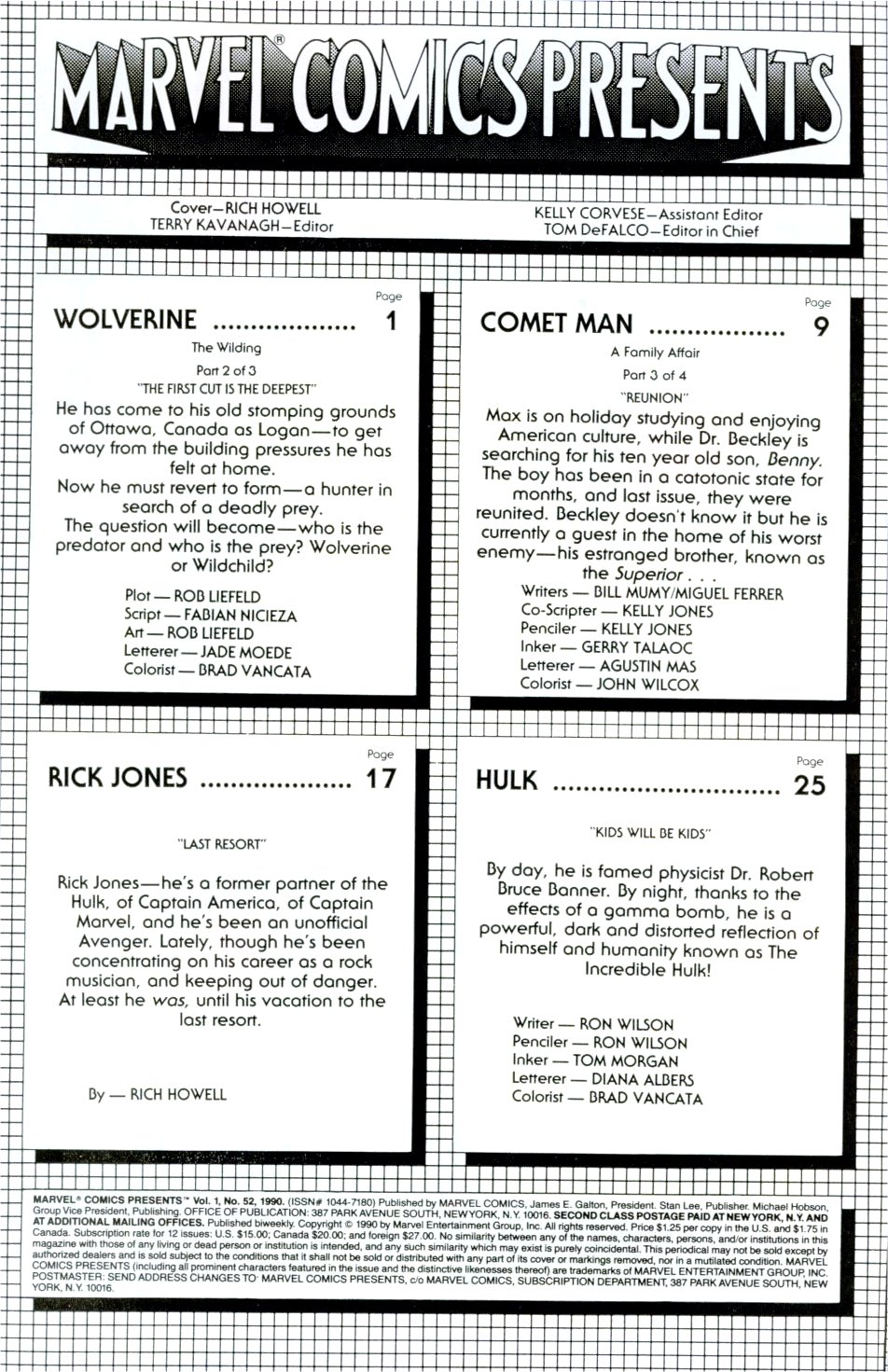 Read online Marvel Comics Presents (1988) comic -  Issue #52 - 2
