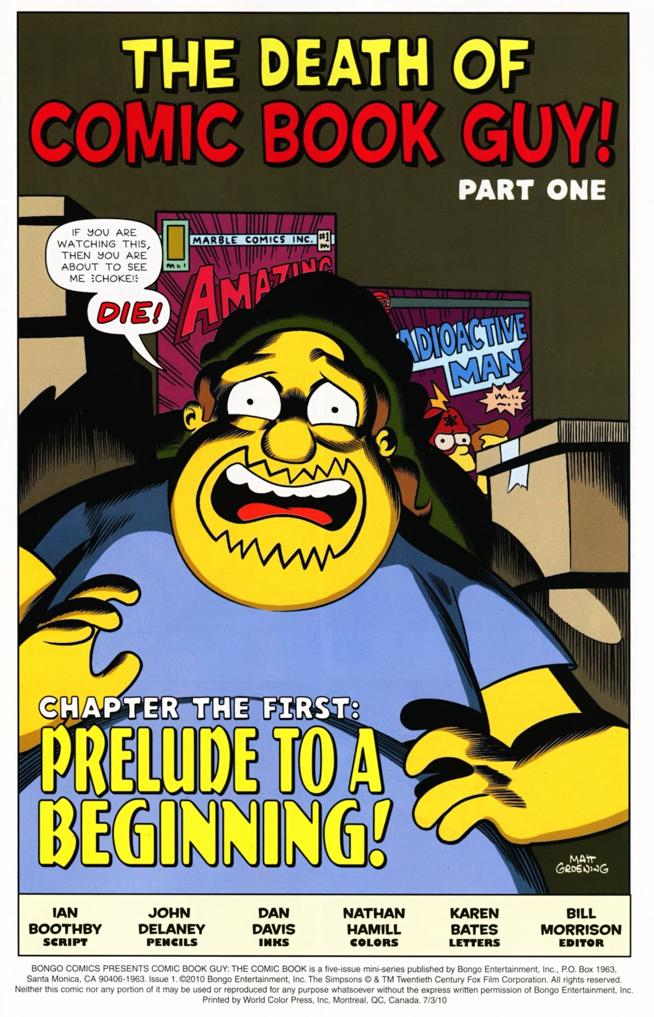 Read online Bongo Comics presents Comic Book Guy: The Comic Book comic -  Issue #1 - 9