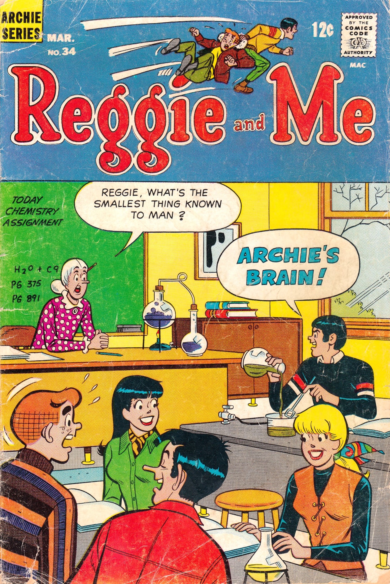 Read online Reggie and Me (1966) comic -  Issue #34 - 1