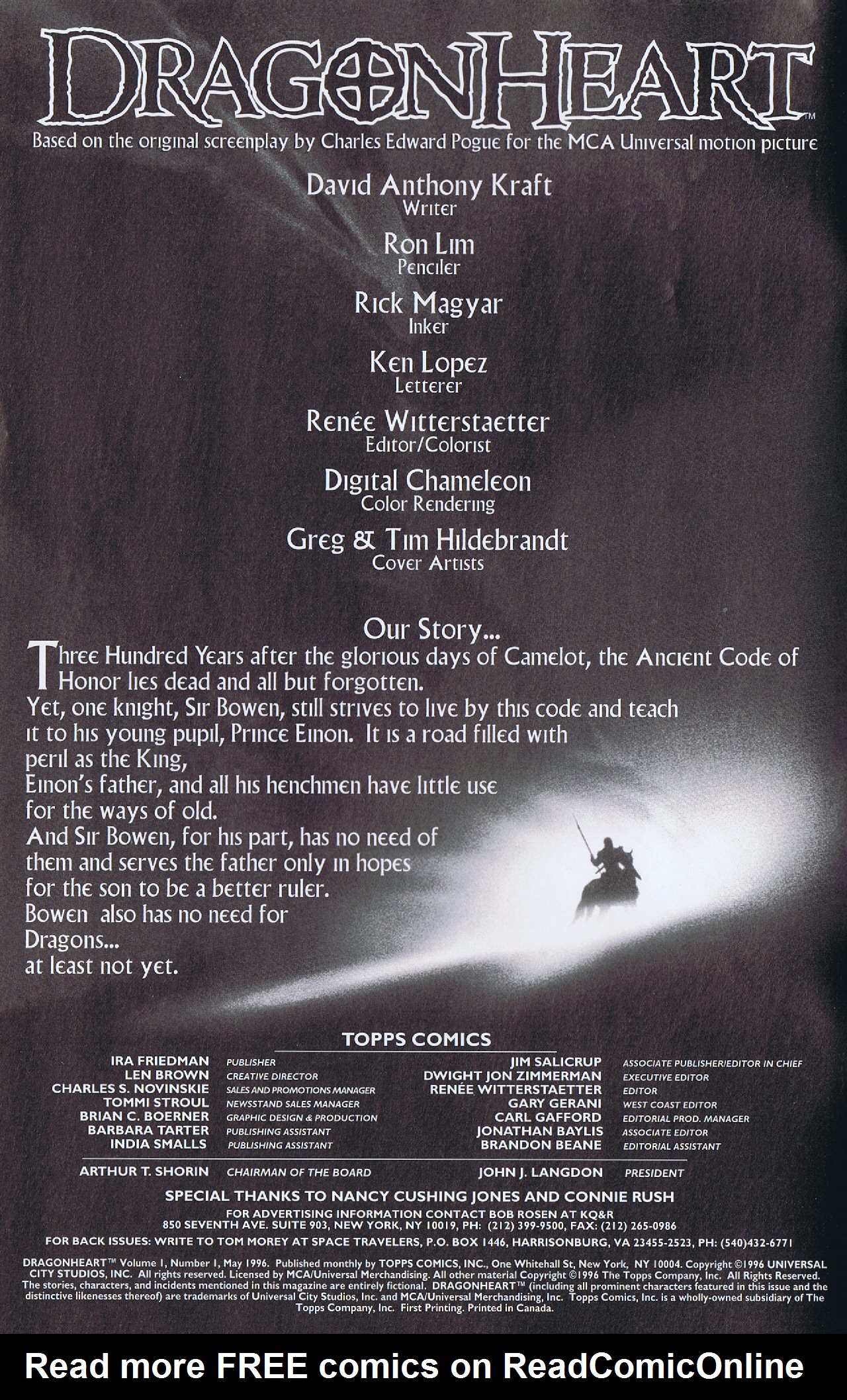 Read online Dragonheart comic -  Issue #1 - 2