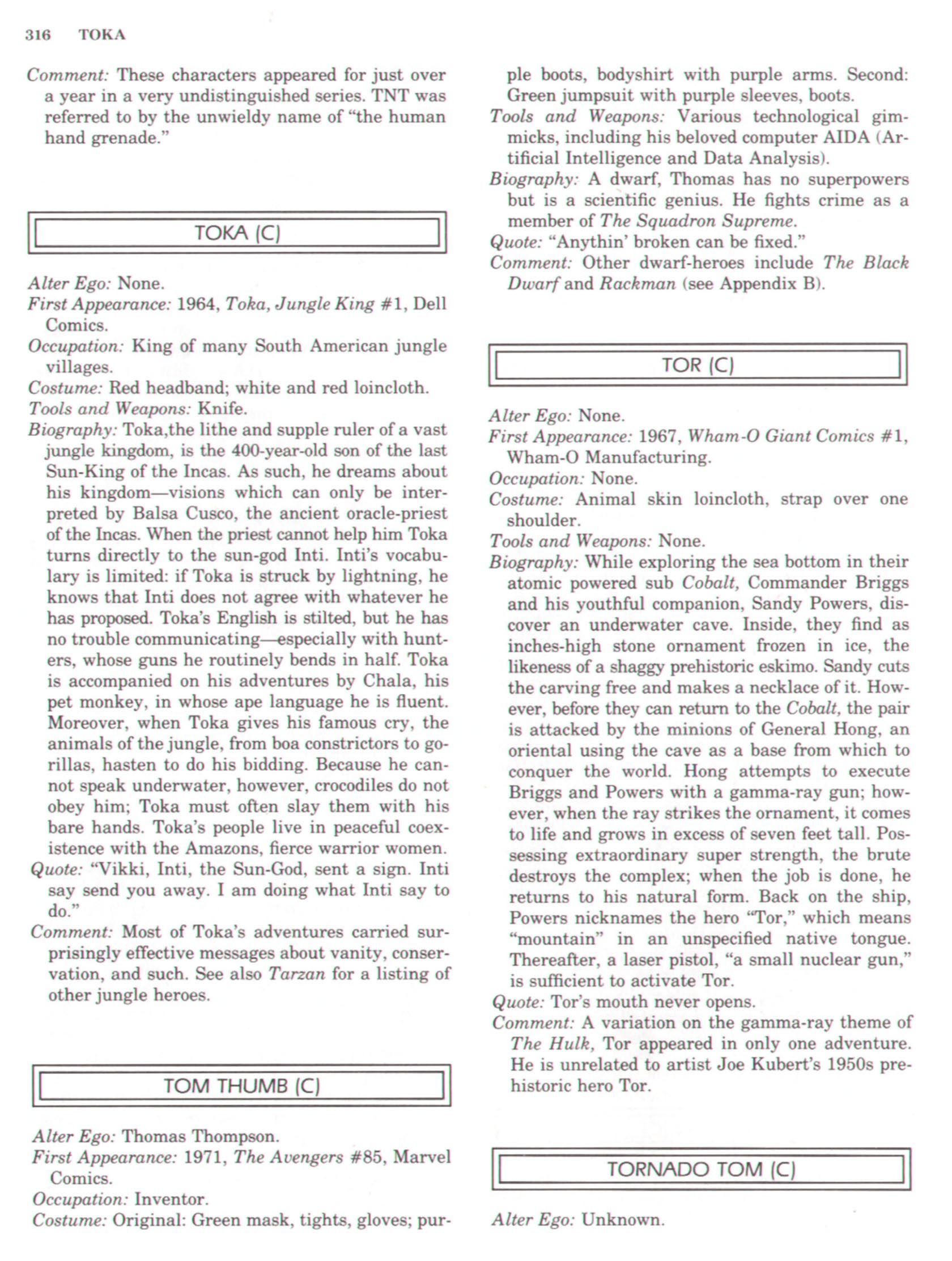Read online The Encyclopedia of Superheroes comic -  Issue # TPB (Part 4) - 51