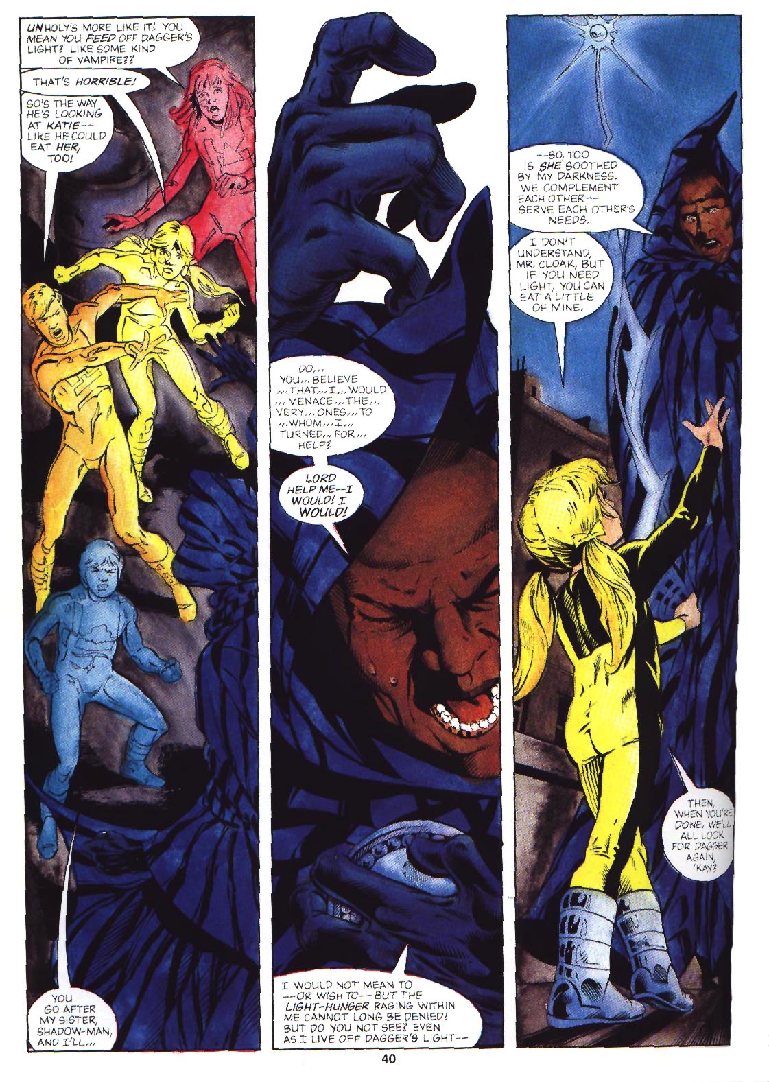 Read online Marvel Graphic Novel: Cloak and Dagger and Power Pack: Shelter From The Storm comic -  Issue # TPB - 41